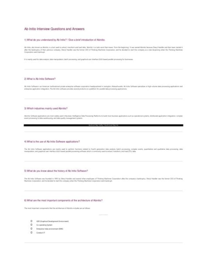 Ab Initio Interview Questions and Answers PDF: Expert Prep Guide
