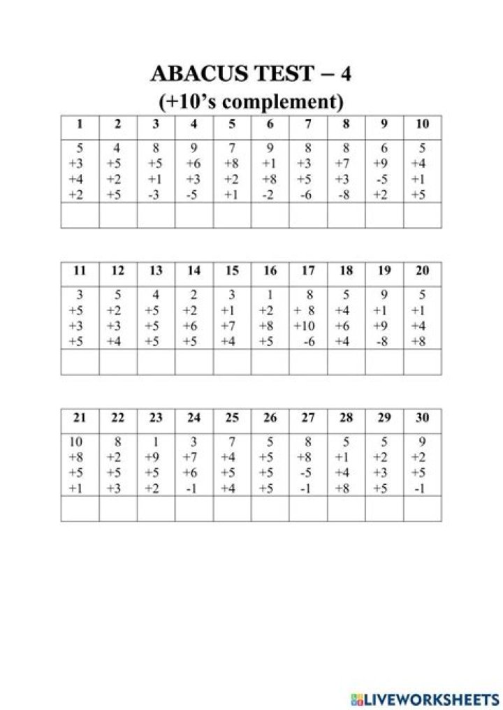 Master Abacus Level 10 with Free Worksheets PDF | Instant Download