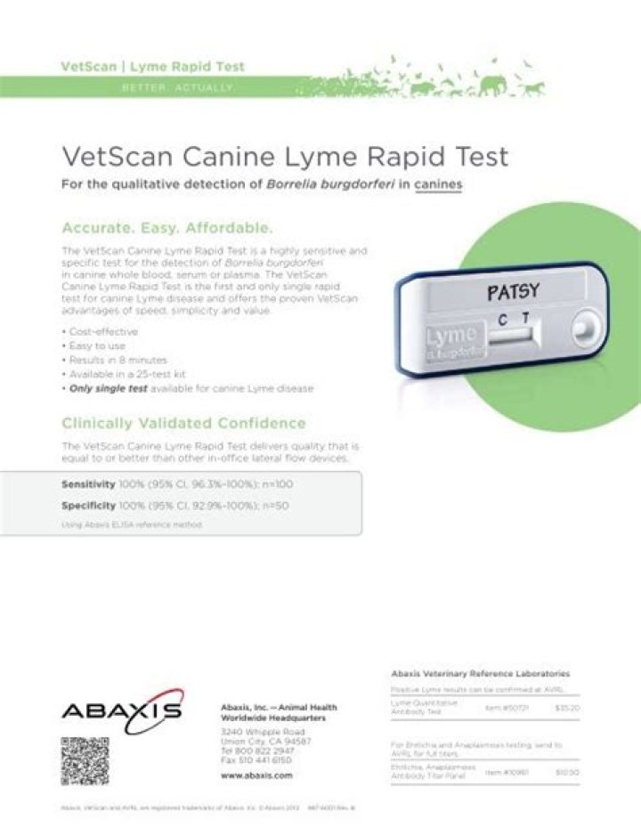Abaxis Vetscan Lyme Rapid Test Kit Instructions PDF: Easy Step-by-Step Guide