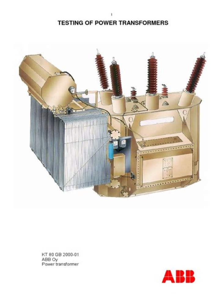 Abb Testing of Power Transformers: Essential PDF Guide