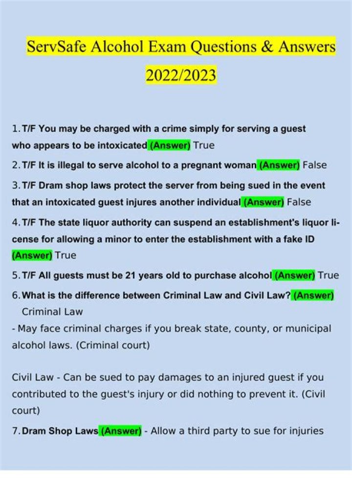 ABC Alcohol Server Certification Exam Answers PDF – Complete Study Guide