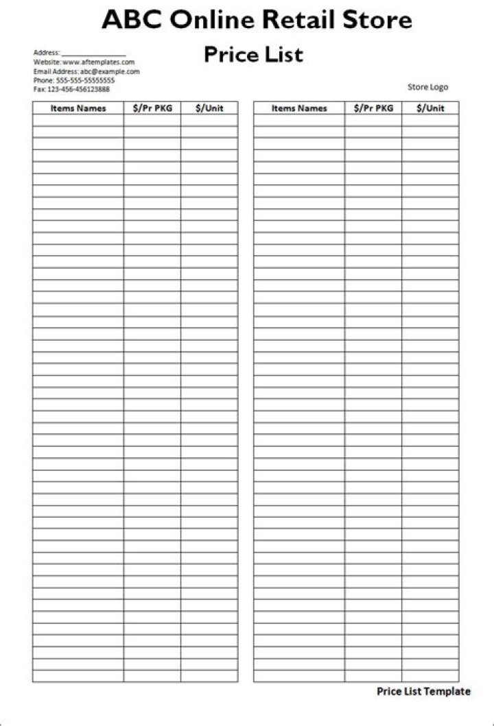 ABC Store Price List PDF – Full Product Prices & Discounts