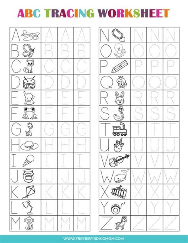 Free ABC Worksheets for Kindergarten Printables PDF