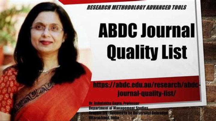 ABDC Journal List PDF: Complete Collection & Download