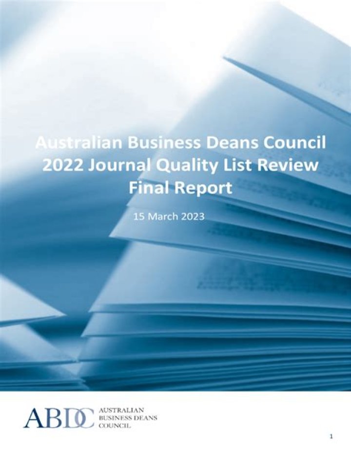ABDC Journal Quality List PDF: Expert Evaluation & Rankings
