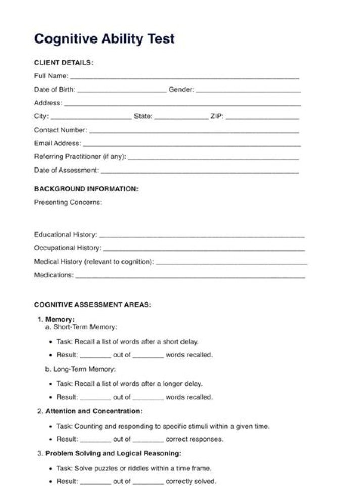 Free Ability Testing PDF: Official Assessment Guide