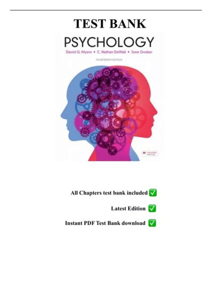 Abnormal Psychology Test Bank Questions PDF: Practice & Study Material