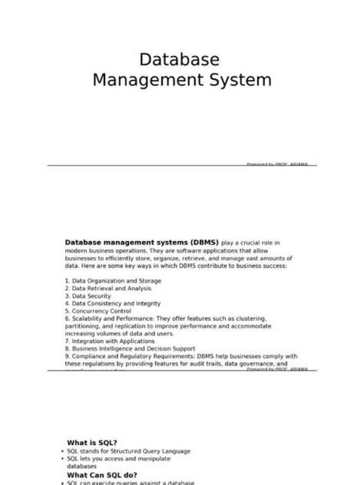Comprehensive Guide to Database Management Systems PDF