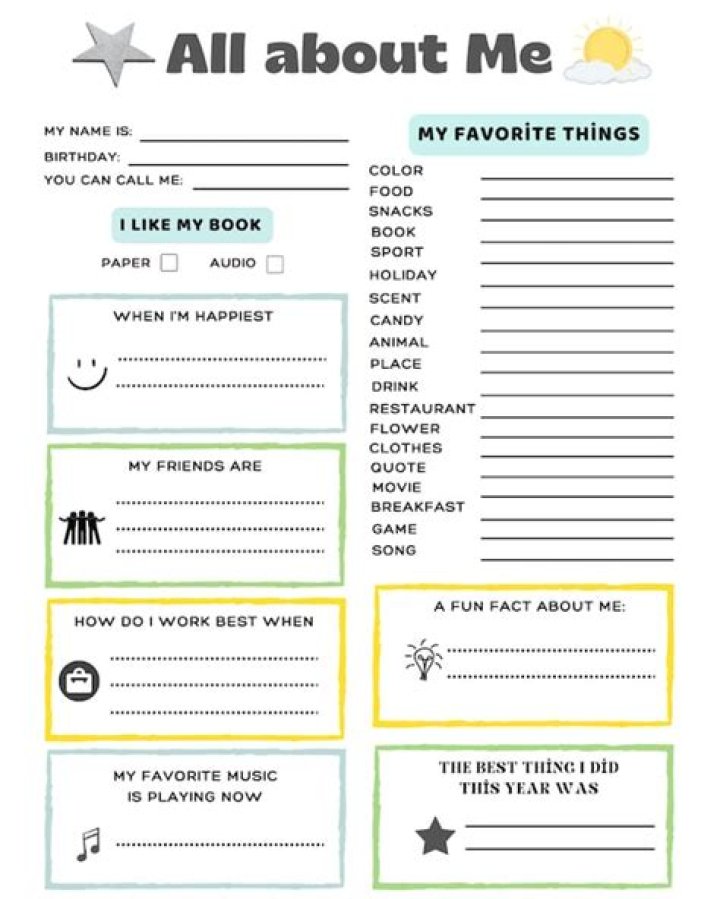 Student Life Essentials: Top About Me Questions for Students PDF