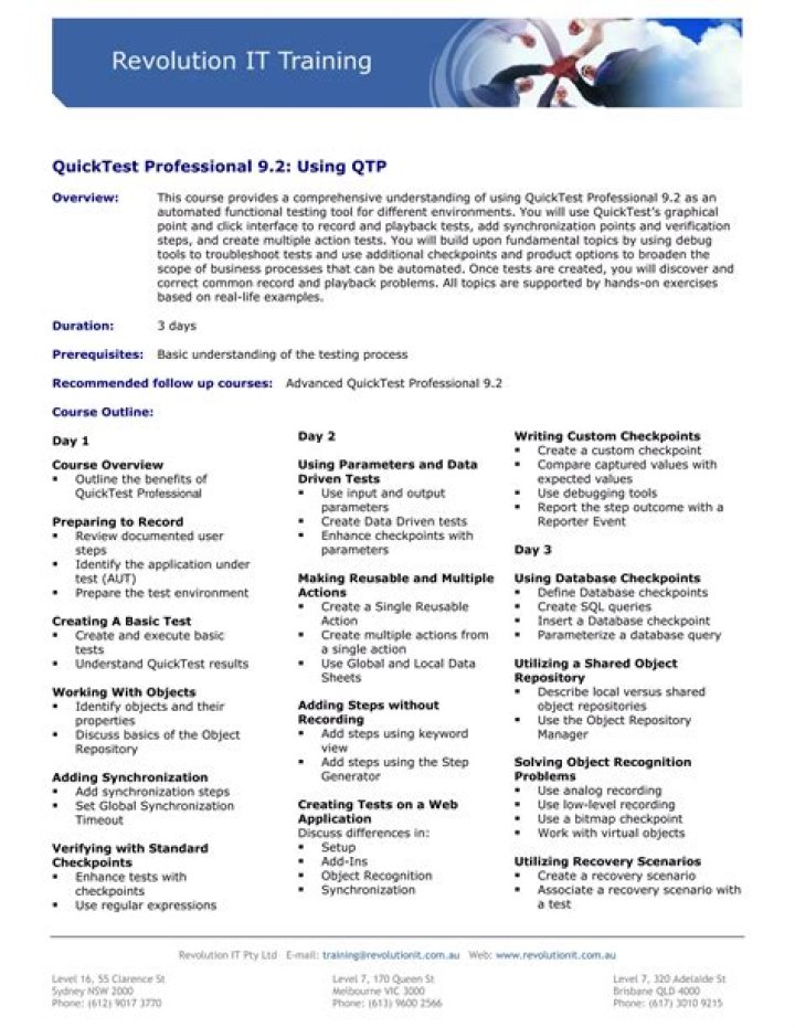 Comprehensive Guide to QTP Testing Tool PDF: Features & Usage