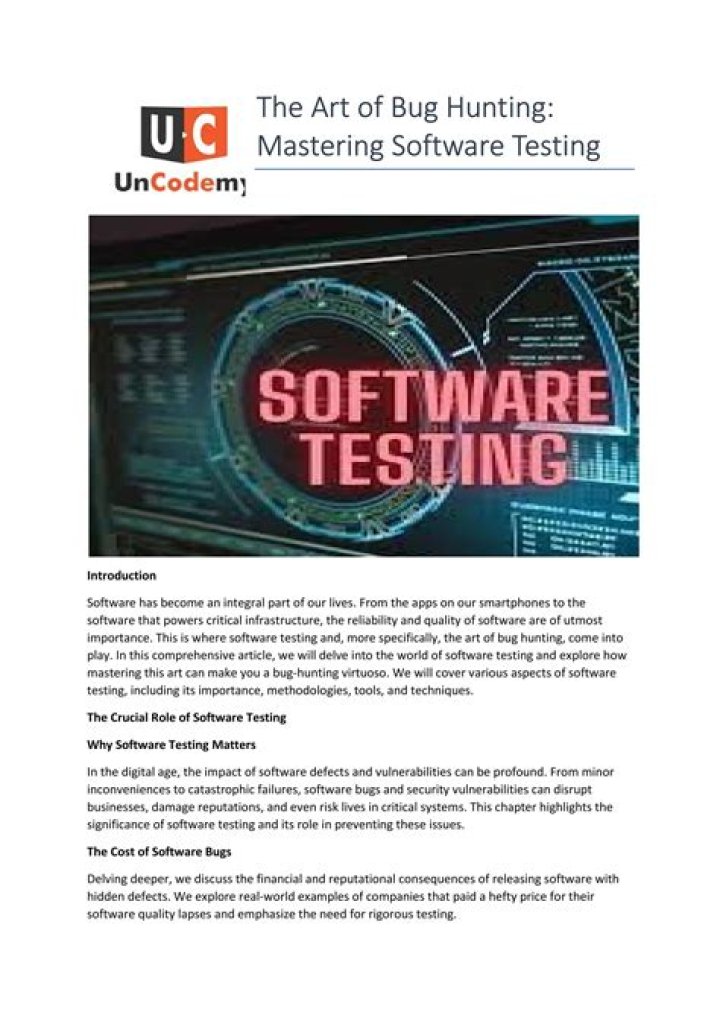 Comprehensive Guide to Software Testing PDF: Best Practices & Insights