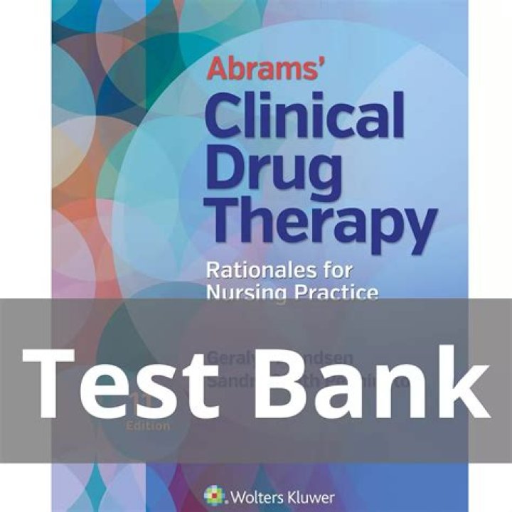 Abrams Clinical Drug Therapy PDF Test Bank: Essential Study Resource