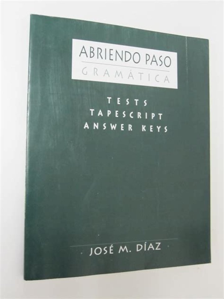 Gramática Abriendo Paso: Respuesta Clave PDF Listo