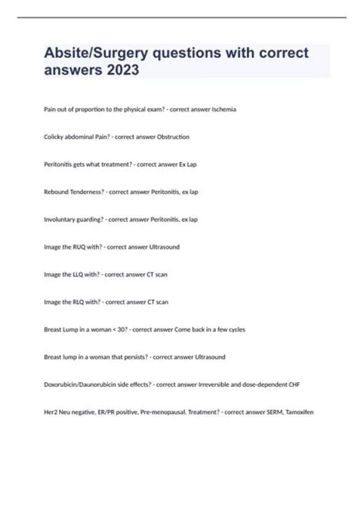 Absite Review Questions on Pediatric Surgery PDF: Expert Insights