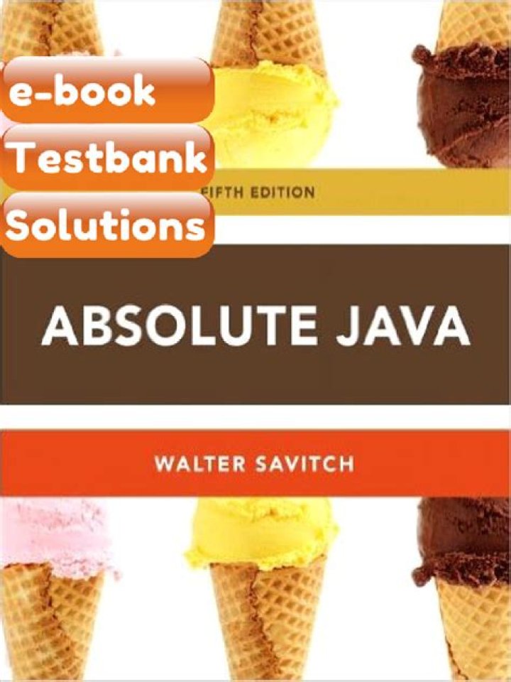 Absolute Java 5th Edition Test Bank PDF – Free Download & Practice Exam Files