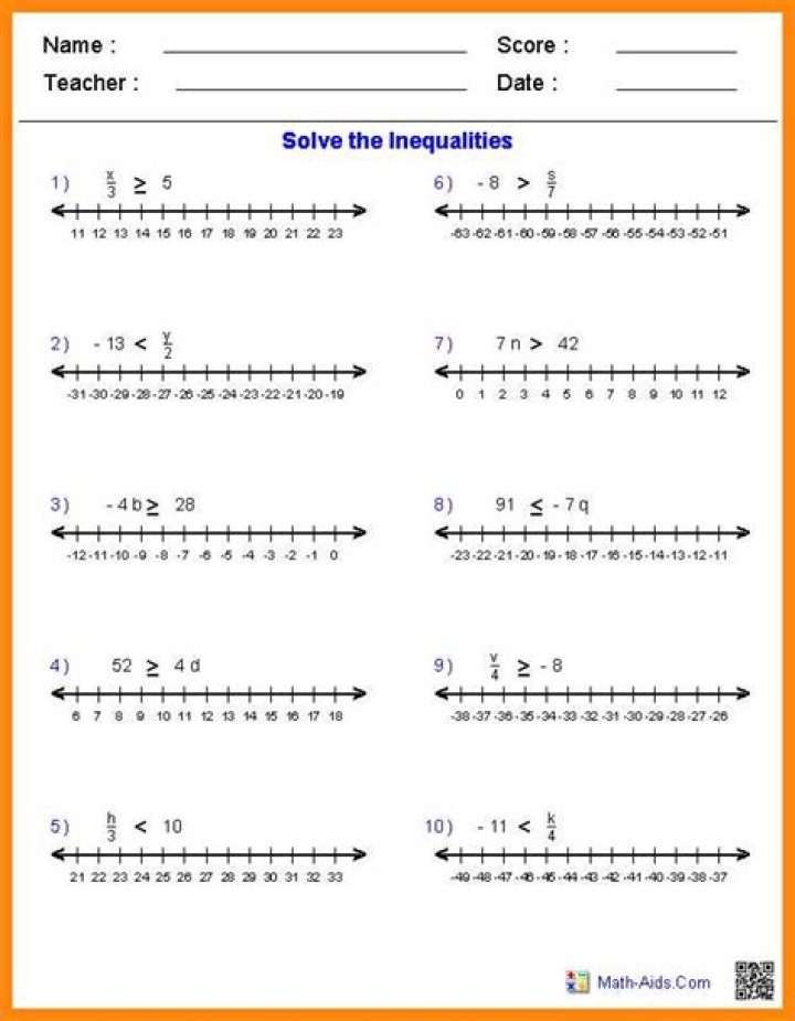 Absolute Value Inequalities Word Problems Worksheet with Answers PDF