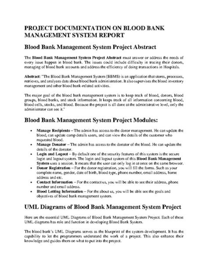 Abstract for Blood Bank Management System PDF: Streamlined Data & Operational Efficiency
