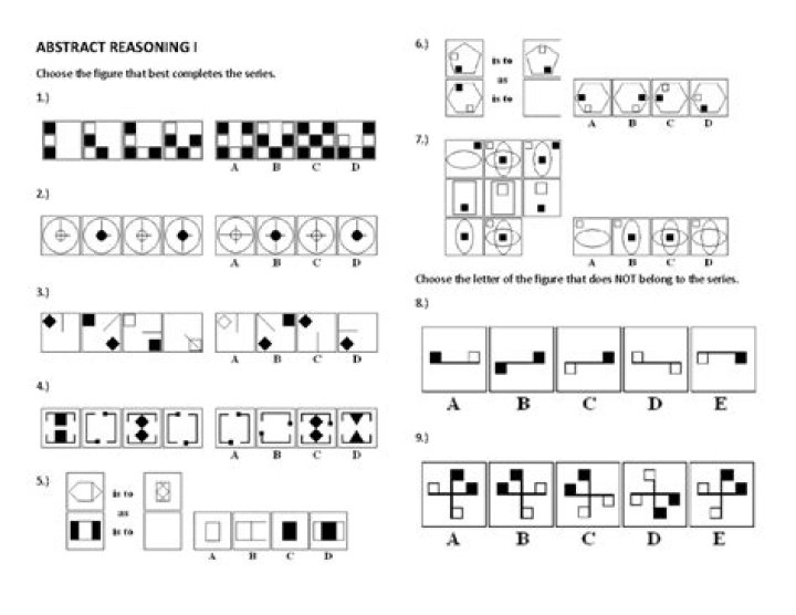 Abstract Reasoning Test for High School Entrance Exam PDF – Practice Now