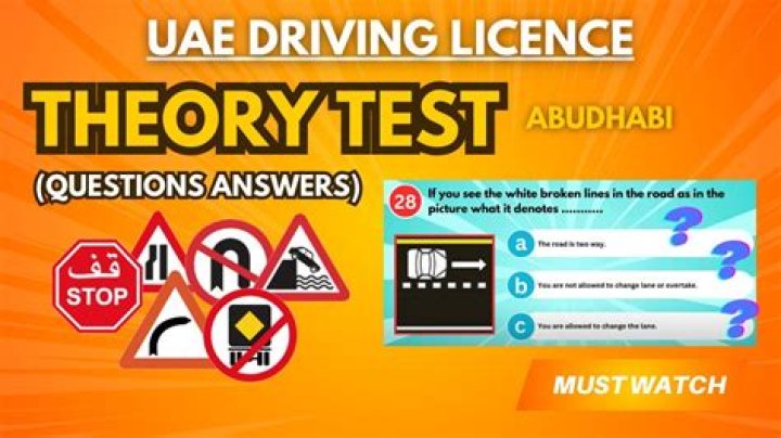 Abu Dhabi Driving Theory Test Questions & Answers PDF 2018