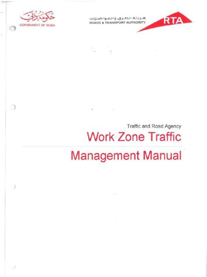 Abu Dhabi Work Zone Traffic Management Manual PDF – Essential Guide