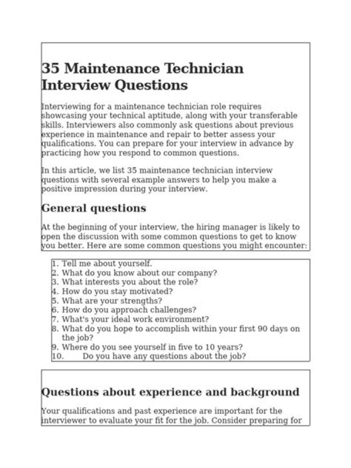 AC Technician Interview Questions and Answers PDF – Download Now