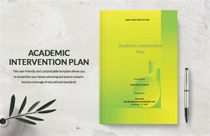 Academic Intervention Plan PDF: Effective Strategies for Student Success