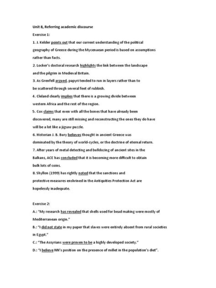 Academic Writing Exercises with Answers PDF for Students
