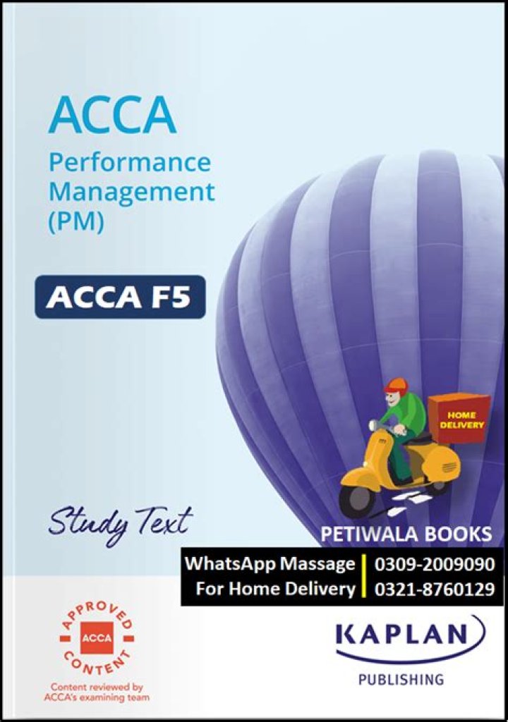 ACCA F5 Performance Management Study Text 2012 PDF: Key Insights & Analysis