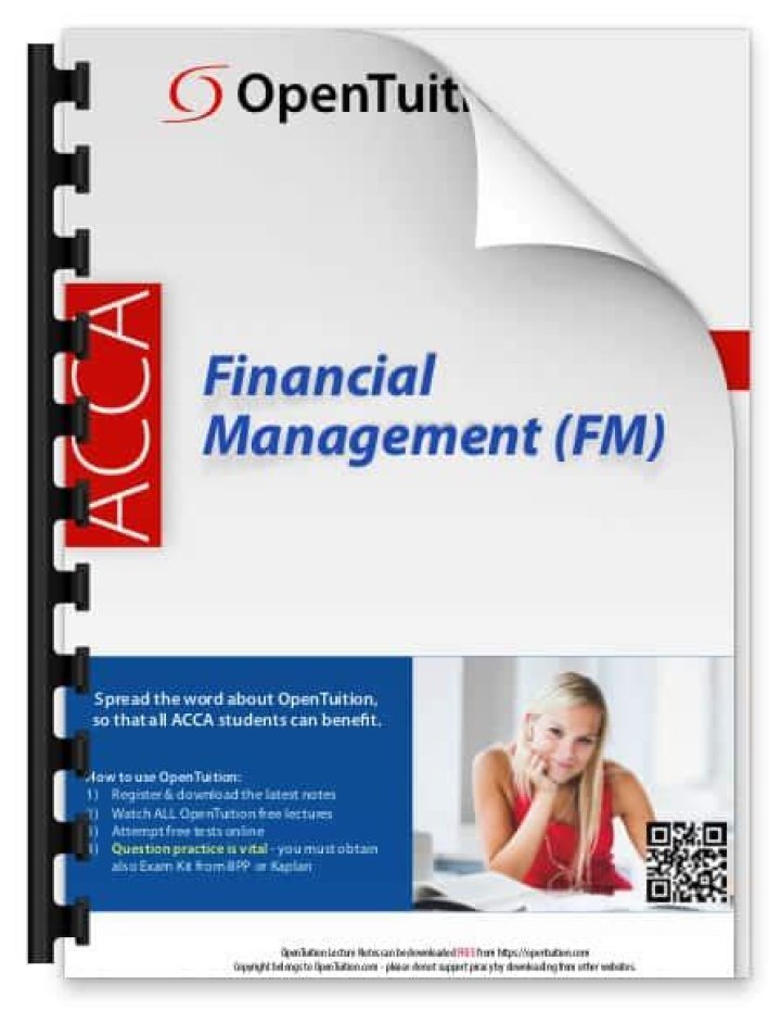 Acca Financial Management Notes PDF: Essential Study Guide