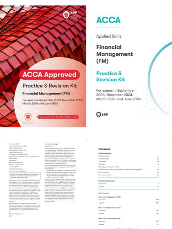 Acca Financial Management Revision Kit PDF – Simplified Financial Updates & Compliance