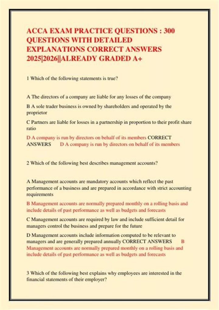ACCA P2 Questions & Answers PDF: Expert Study Guide