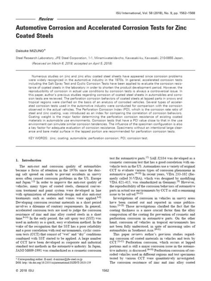 Accelerated Corrosion Test PDF: Key Results & Industry Standards