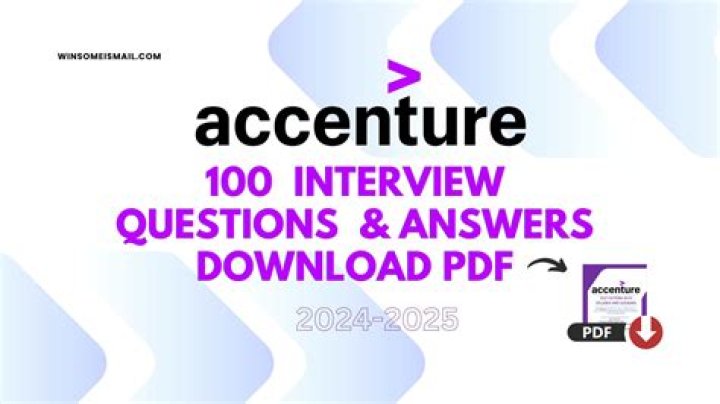 Accenture Accounts Interview Questions & Answers PDF: Expert Guide