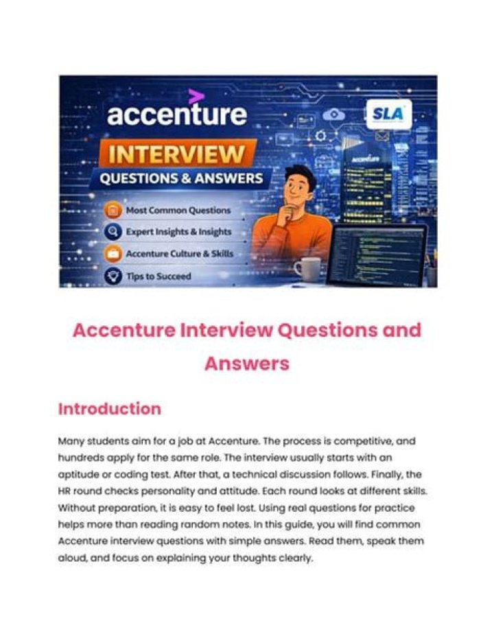 Accenture Interview Questions and Answers PDF Guide