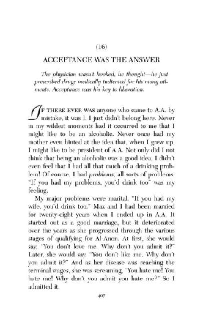Acceptance is the Answer: PDF Guide to Finding Peace