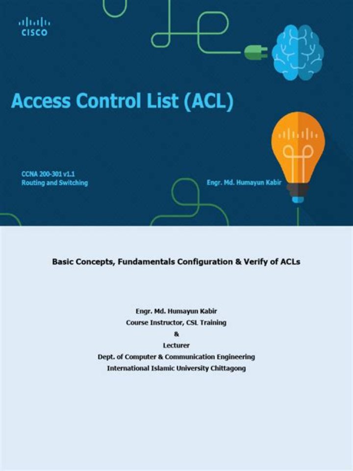 Access Control Lists (ACLs) PDF Guide: Mastering Network Security
