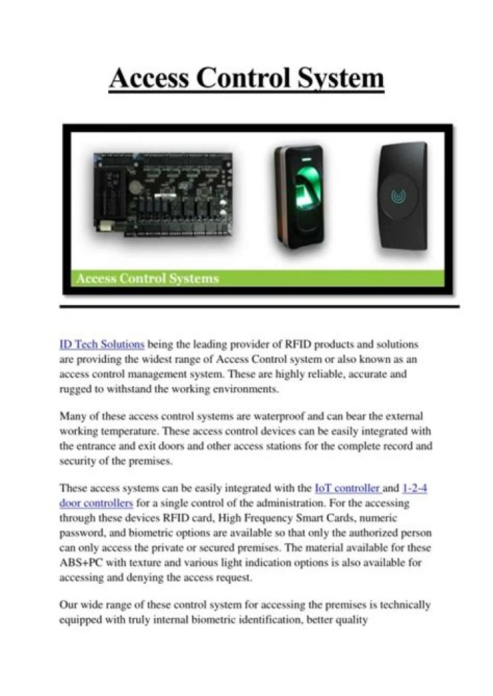 Access Control Management PDFs: Key Insights & Best Practices After January 2017