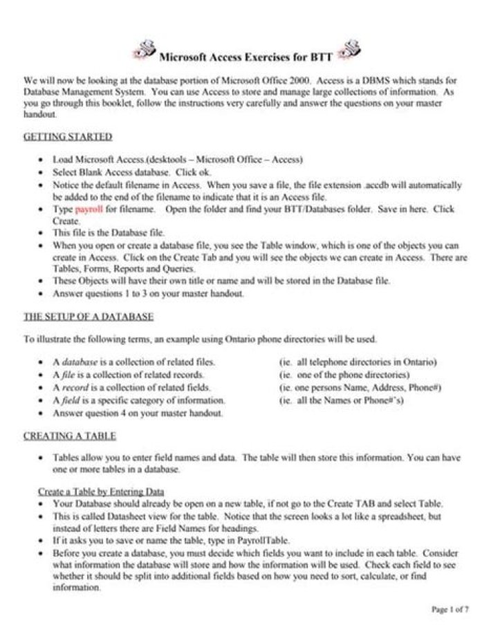 Master Access List Exercises: Free PDF Guide for Beginners