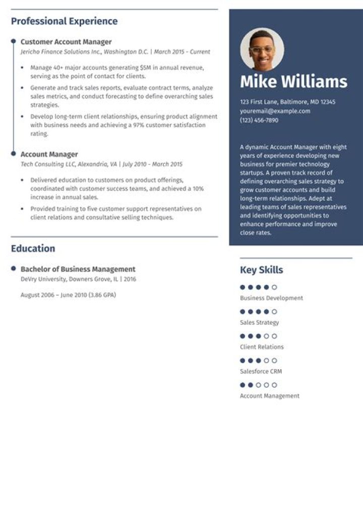 Account Manager Resume PDF India Download – Professional Career Document