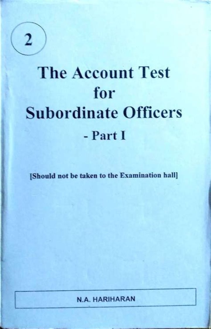 Executive Officers' Account Test Book PDF – Official Exam Guide