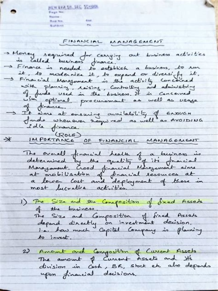Accounting & Financial Management Notes for BCA PDF – Comprehensive Study Guide