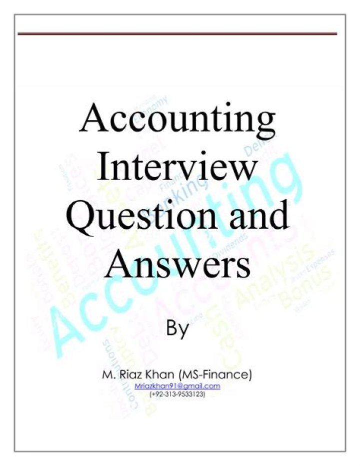 Accounting Assistant Interview Questions & Answers PDF – Expert Prep Guide