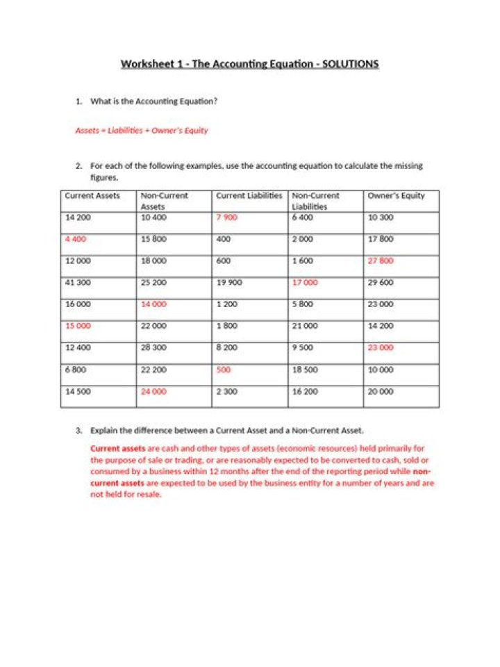 Accounting Equations and Answers PDF: Instant Study Guide
