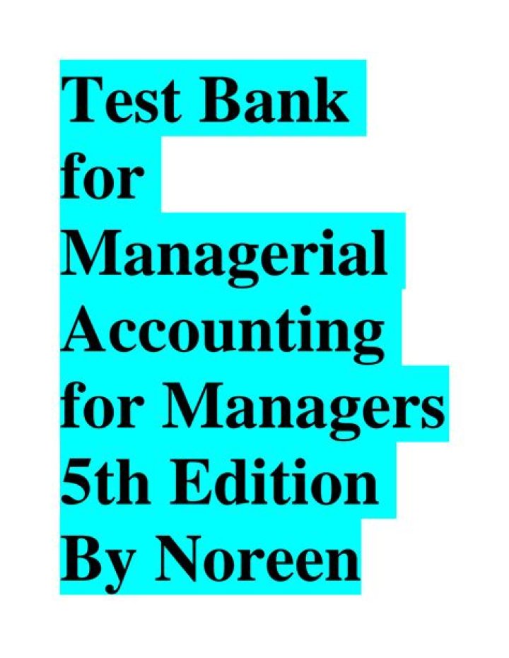 Accounting for Managers 5th Edition PDF: Essential Guide for Leaders