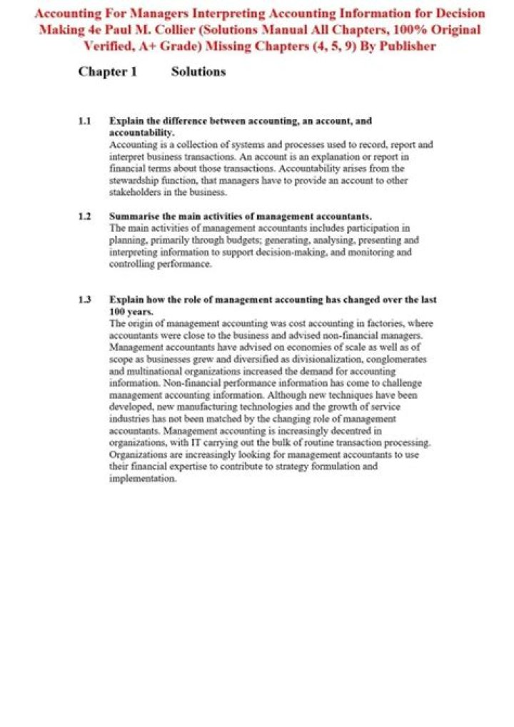 Accounting for Managers: Collier’s 2012 Edition PDF – Essential Managerial Insights