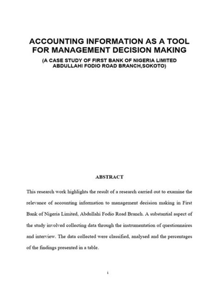 Leveraging Accounting Information as a Tool for Effective Management Decision Making