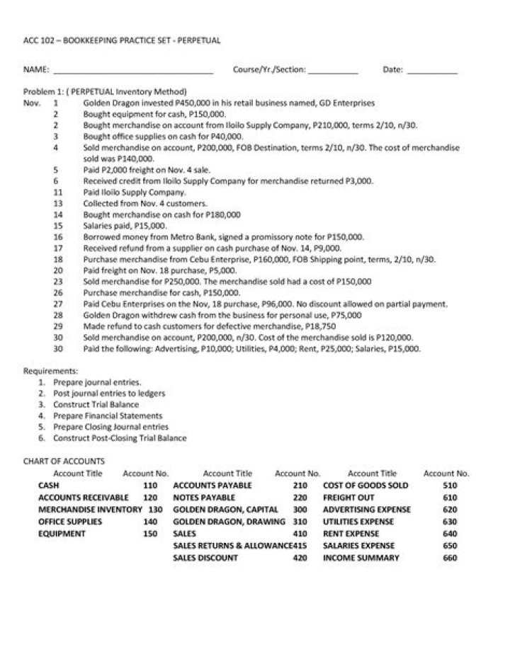 Accounting Practice Set with Answers PDF – Step-by-Step Guide