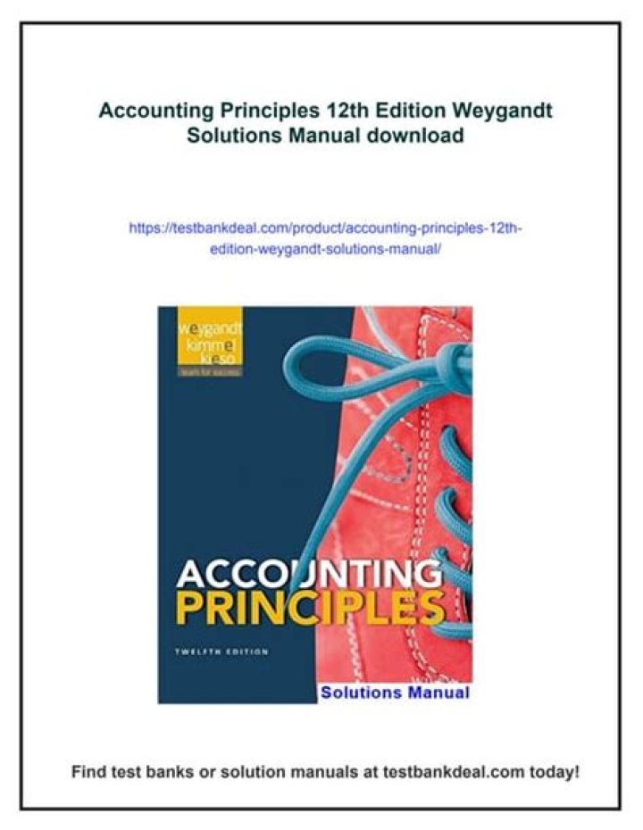 Accounting Principles 12th Edition Test Bank PDF – Practice Questions & Answers