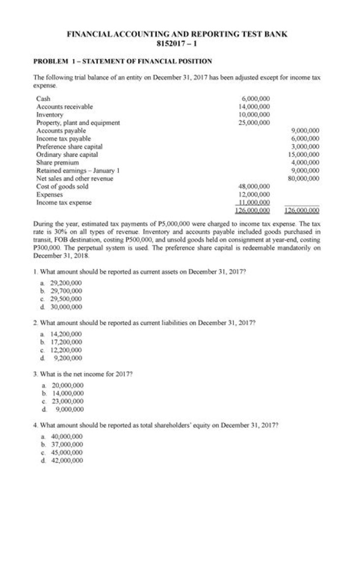 Free Accounting Principles Test Bank PDF for Students