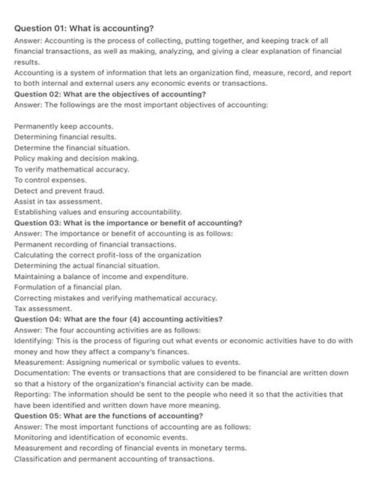 Accounting Questions PDF: Expert Answers for Students & Professionals